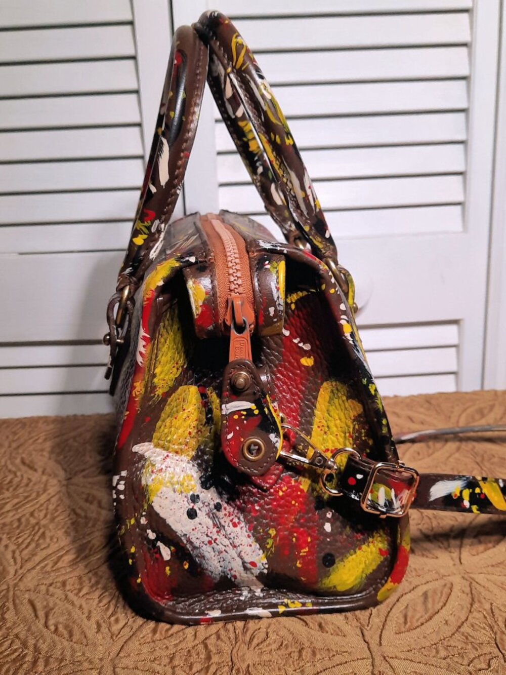 Vintage Dooney & Bourke Dipinta Inspired Satchel - Picture 7 of 15